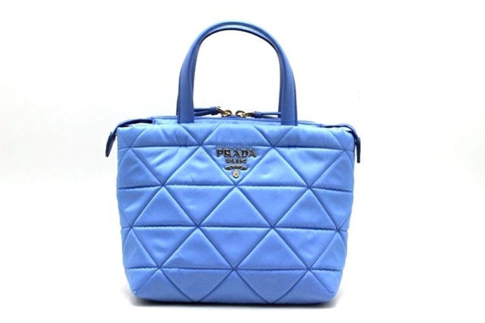 Prada Handbag Blue Calfskin HU